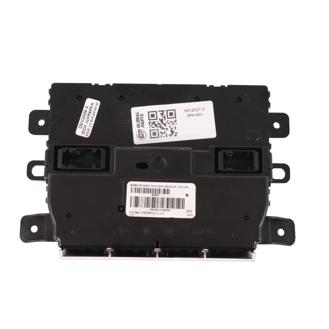 Interruttore dell'unità controllo climatizzatore automatico per Mini Cooper R60 R61 con numero di parte 9812027 Mini Cooper R60 R61 Interruttore dell'unità controllo climatizzatore automatico - SKU 9812027-3 - Numero di parte 9812027