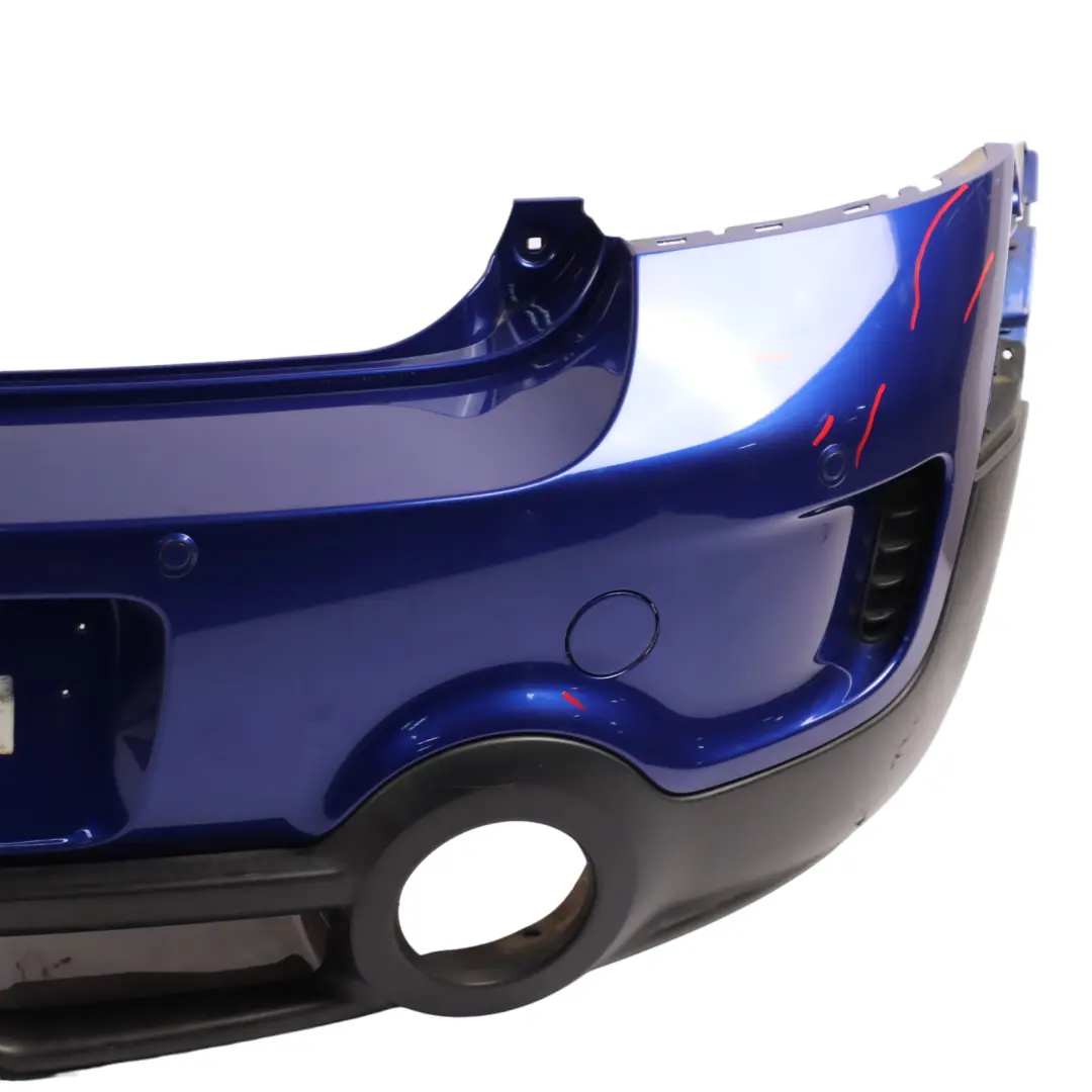 Bumper Cooper S Aerokit PDC Starlight Blue Metallic B62 to Mini Countryman R60 Rear with Part number 9806647 Mini Countryman R60 Rear Bumper Cooper S Aerokit PDC Starlight Blue Metallic B62 - SKU 9806647-STB - Part number 9806647