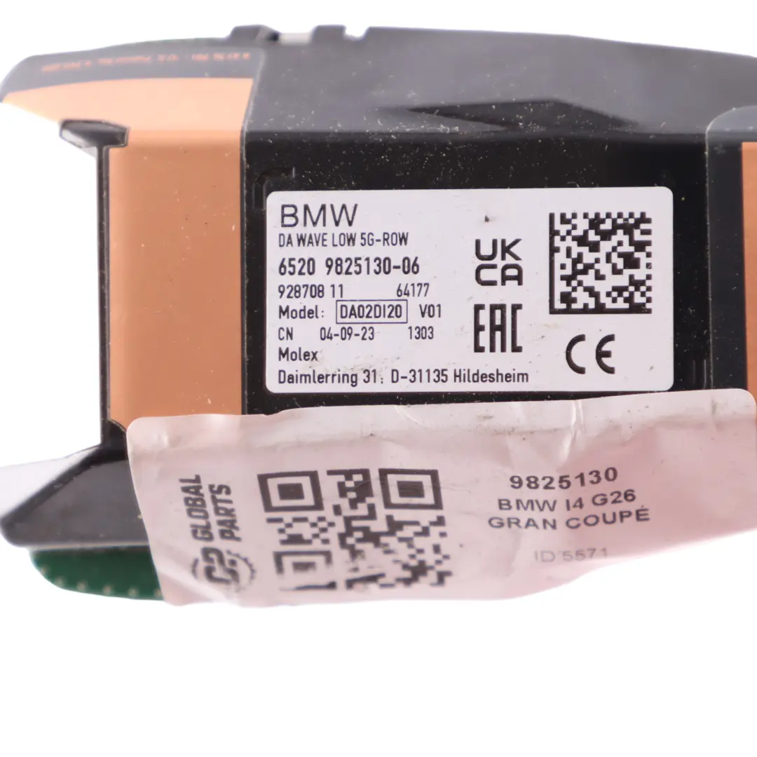 Moduł Wzmacniacza Anteny Dachowej do BMW I4 G26 o numerze 9825130 BMW I4 G26 Moduł Wzmacniacza Anteny Dachowej - SKU 9825130 - Numer Części 9825130