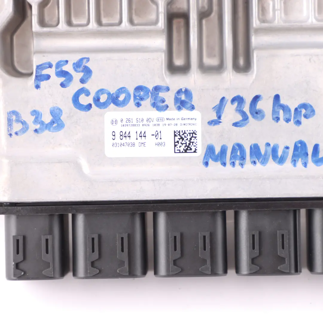 B38 Engine Control Unit ECU Kit DME Key BDC Manual to Mini Cooper F55 F56 with Part number 9844144 Mini Cooper F55 F56 B38 Engine Control Unit ECU Kit DME Key BDC Manual - SKU 9844144-1 - Part number 9844144