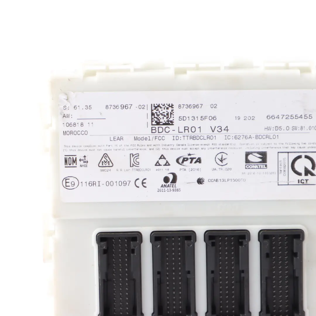 Mini Cooper F55 F56 B38 Engine Control Unit ECU Kit DME Key BDC Manual - SKU 9844144-1 - Part number 9844144