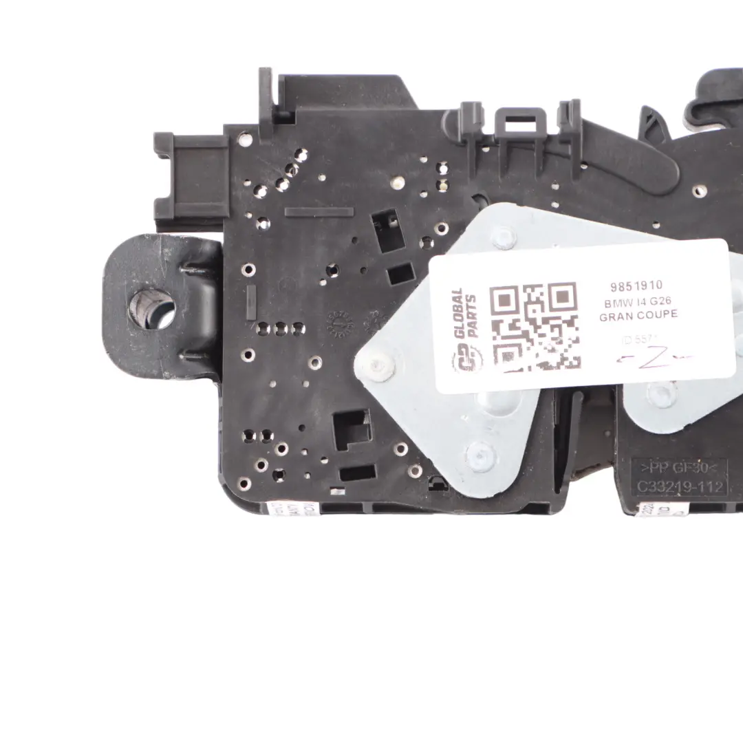 Trunk Boot Tailgate Rear Lock Cover Trim Black to BMW I4 G26 Gran Coupe with Part number 9851910 BMW I4 G26 Gran Coupe Trunk Boot Tailgate Rear Lock Cover Trim Black - SKU 9851910 - Part number 9851910