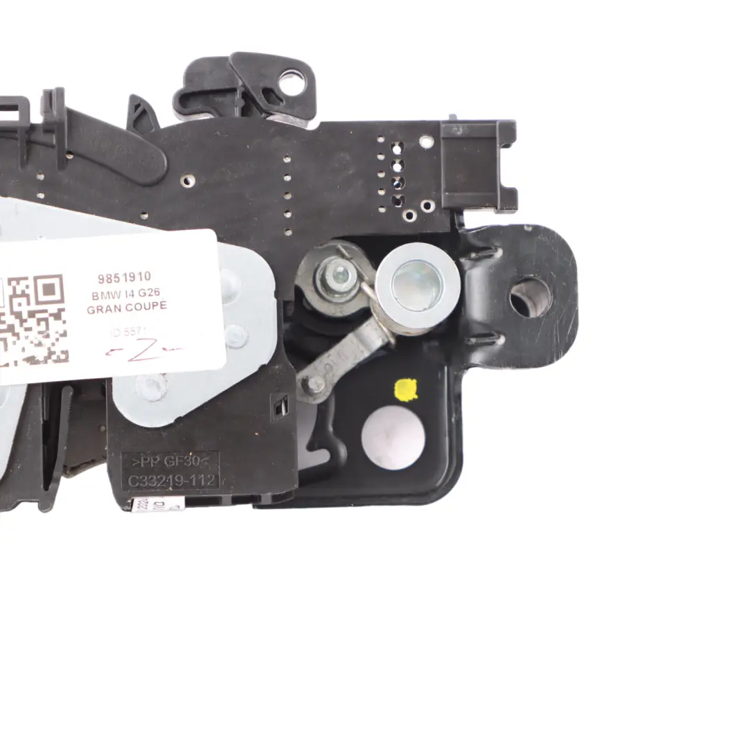 Trunk Boot Tailgate Rear Lock Cover Trim Black to BMW I4 G26 Gran Coupe with Part number 9851910 BMW I4 G26 Gran Coupe Trunk Boot Tailgate Rear Lock Cover Trim Black - SKU 9851910 - Part number 9851910