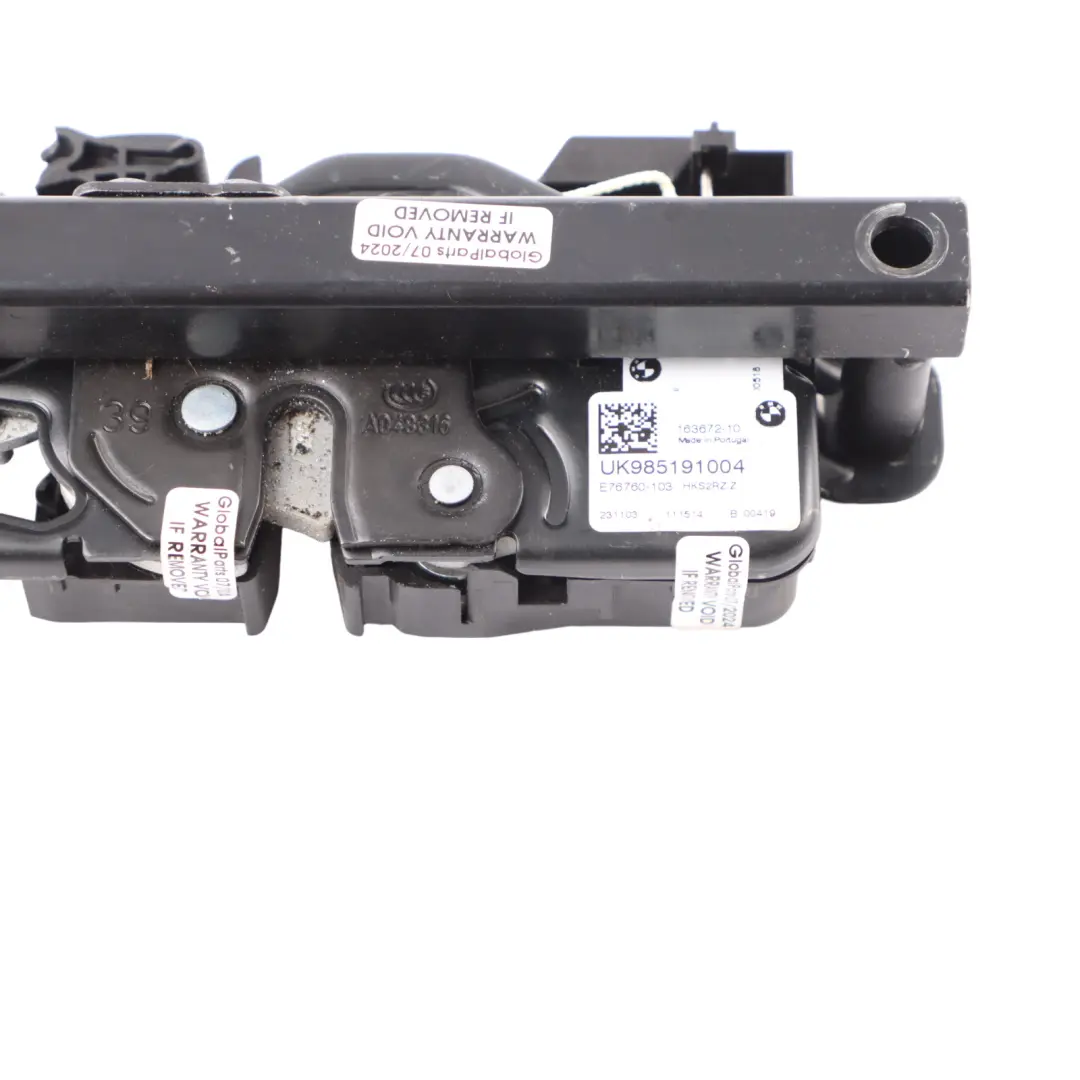 Trunk Boot Tailgate Rear Lock Cover Trim Black to BMW I4 G26 Gran Coupe with Part number 9851910 BMW I4 G26 Gran Coupe Trunk Boot Tailgate Rear Lock Cover Trim Black - SKU 9851910 - Part number 9851910