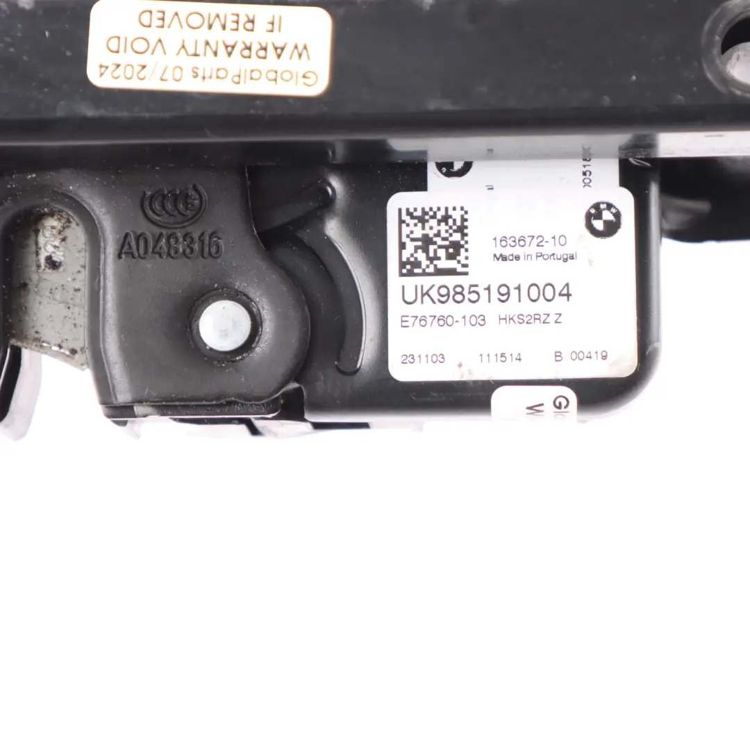 Trunk Boot Tailgate Rear Lock Cover Trim Black to BMW I4 G26 Gran Coupe with Part number 9851910 BMW I4 G26 Gran Coupe Trunk Boot Tailgate Rear Lock Cover Trim Black - SKU 9851910 - Part number 9851910