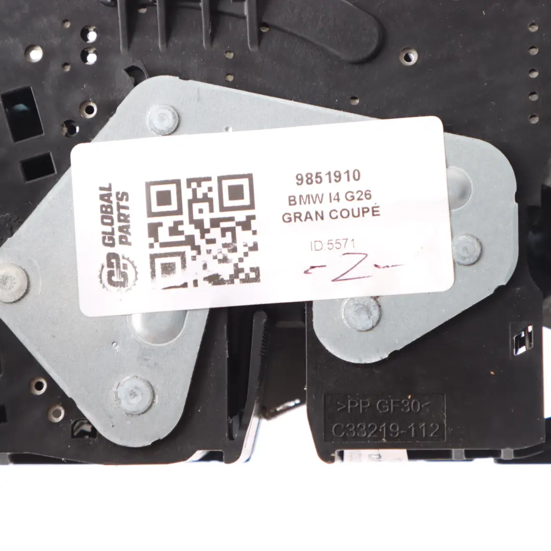 Trunk Boot Tailgate Rear Lock Cover Trim Black to BMW I4 G26 Gran Coupe with Part number 9851910 BMW I4 G26 Gran Coupe Trunk Boot Tailgate Rear Lock Cover Trim Black - SKU 9851910 - Part number 9851910