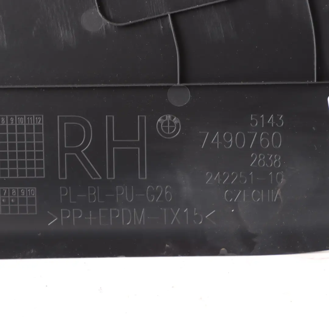 Column B Pillar Trim Panel Lower Right O/S Anthracite to BMW G26 Cover with Part number 9871096 BMW G26 Cover Column B Pillar Trim Panel Lower Right O/S Anthracite - SKU 9871096 - Part number 9871096