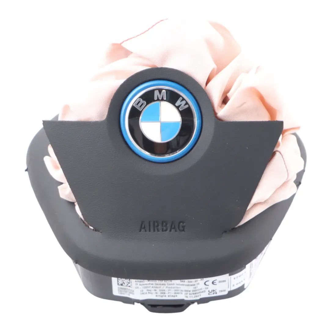 Steering Wheel Air Module Leather Black to BMW i4 G26 Gran Coupe with Part number 9890345 BMW i4 G26 Gran Coupe Steering Wheel Air Module Leather Black - SKU 9890345-2 - Part number 9890345