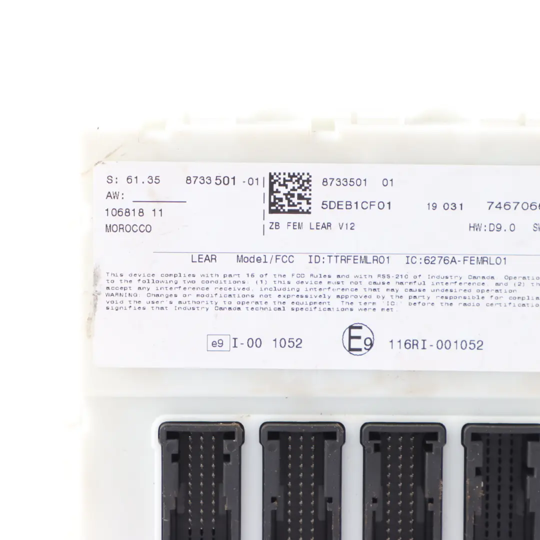 BMW F20 F30 LCI 120i 320i B48 184HP Engine ECU Kit DME 8625241 FEM Key Automatic - SKU 9894912-2 - Part number 9894912