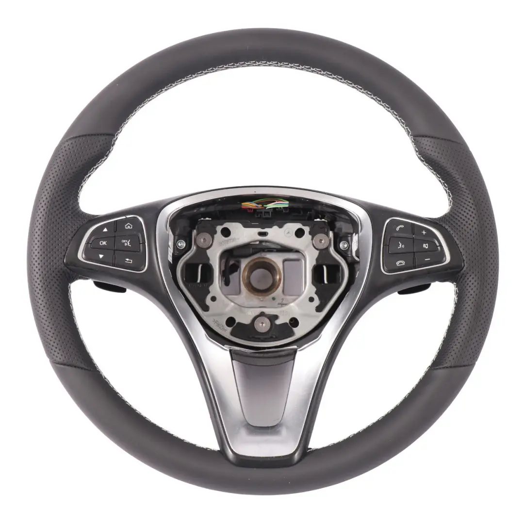 Volant Mercedes W205 C253 NEUF Cuir Noir Changement Vitesse Multifonction  - SKU A0004600507-2 - Numéro de pièce A0004600507