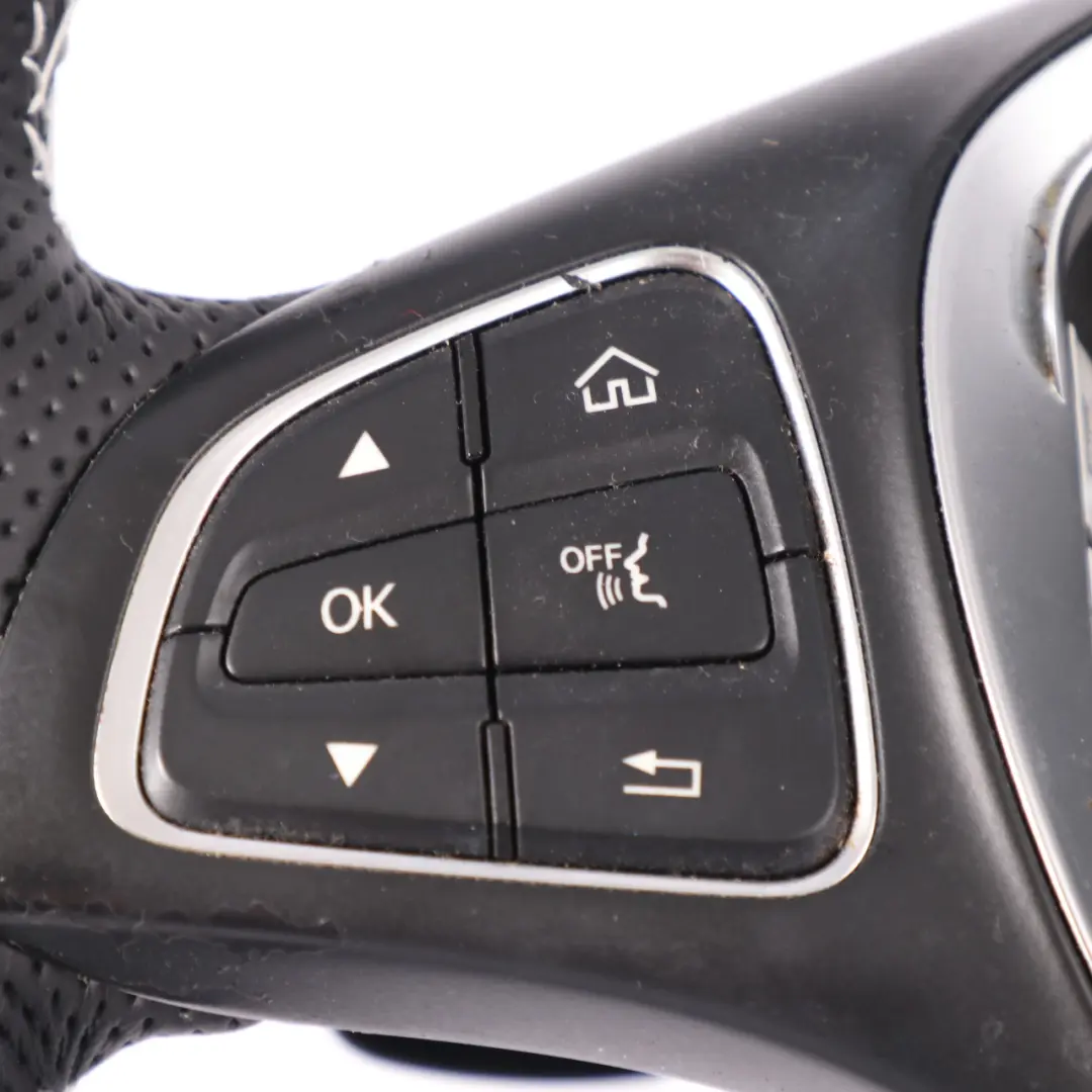 Steering Wheel Mercedes W205 C253 NEW Black Leather Multifunction Paddle Shift to with Part number A0004600507 Steering Wheel Mercedes W205 C253 NEW Black Leather Multifunction Paddle Shift - SKU A0004600507-2 - Part number A0004600507