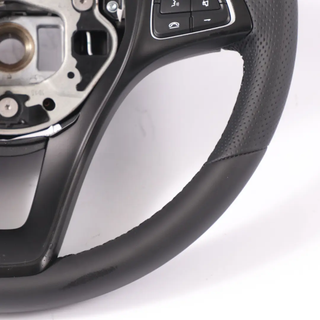 Mercedes W205 Volante NUOVO in Pelle Nera Multifunzione - SKU A0004604903-1 - Numero di parte A0004604903