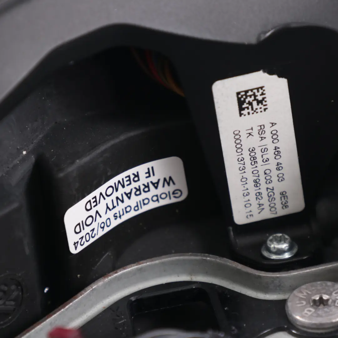 Mercedes W205 Volante NUOVO in Pelle Nera Multifunzione - SKU A0004604903-1 - Numero di parte A0004604903