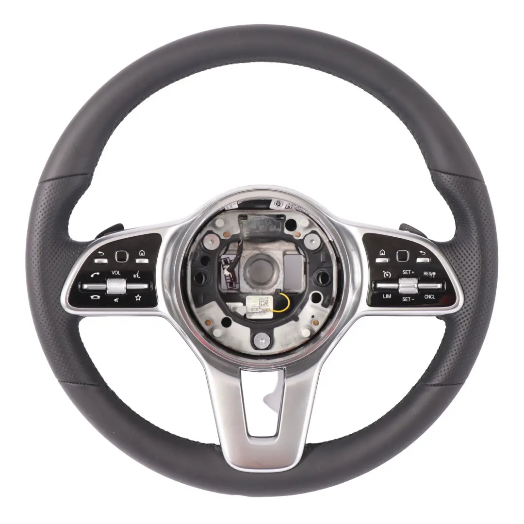  Volant Mercedes C118 W177 NOUVEAU Cuir Noir Palettes Changement Vitesse - SKU A0004605804-1 - Numéro de pièce A0004605804