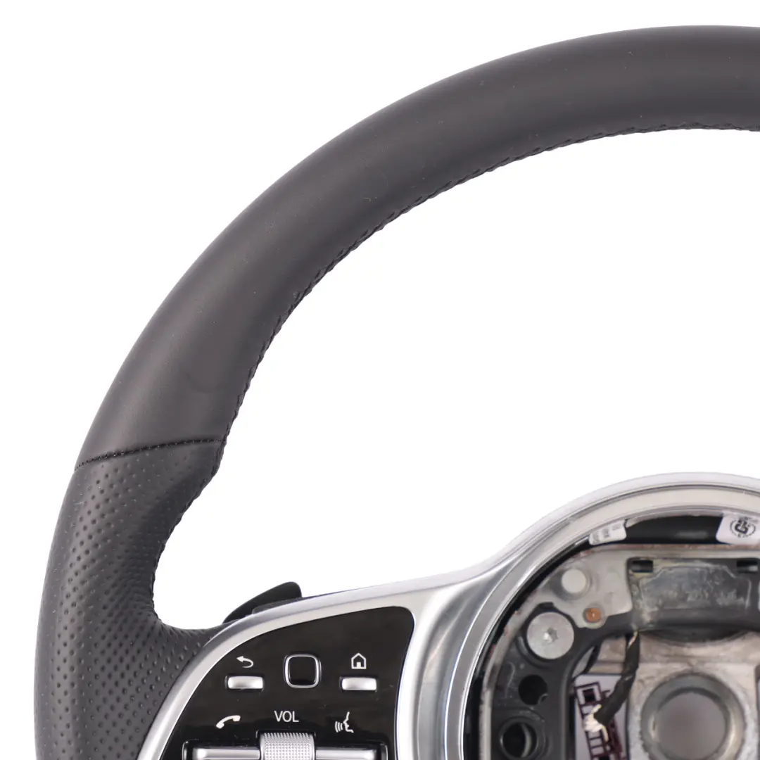  Volant Mercedes C118 W177 NOUVEAU Cuir Noir Palettes Changement Vitesse - SKU A0004605804-1 - Numéro de pièce A0004605804