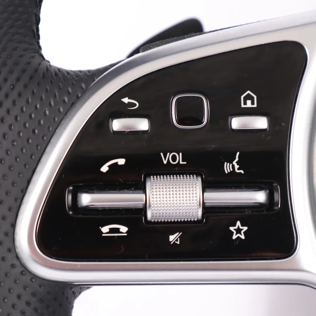 Volant Mercedes C118 W177 NOUVEAU Cuir Noir Palettes Changement Vitesse - SKU A0004605804-1 - Numéro de pièce A0004605804