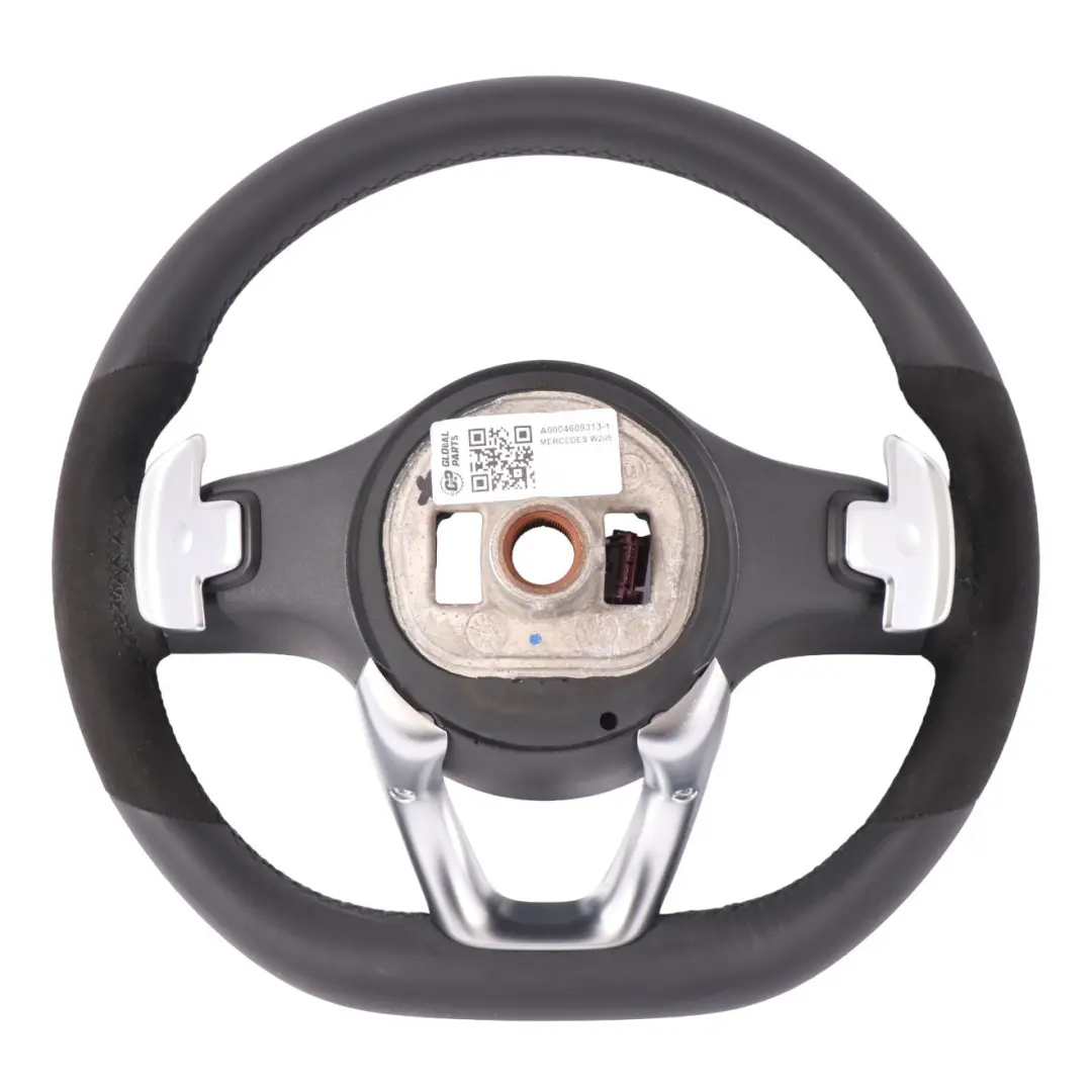 Steering Wheel Mercedes W177 W205 W247 NEW Black Leather Alcantara Paddle Shift to with Part number A0004609313 Steering Wheel Mercedes W177 W205 W247 NEW Black Leather Alcantara Paddle Shift - SKU A0004609313-1 - Part number A0004609313