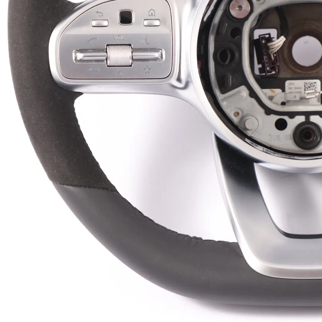  Steering Wheel Mercedes W177 W205 W247 NEW Black Leather Alcantara Paddle Shift - SKU A0004609313-1 - Part number A0004609313