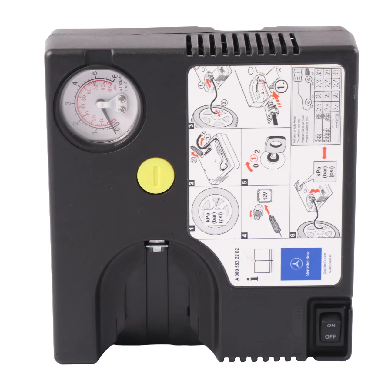 Tyre Air Compressor Mercedes W169 W204 W207 W246 Tyre Inflation Pump A0005832202