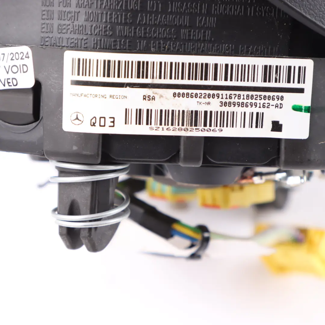 Mercedes W205 Moduł Poduszki Powietrza Kierownicy - SKU A0008602200 - Numer Części A0008602200