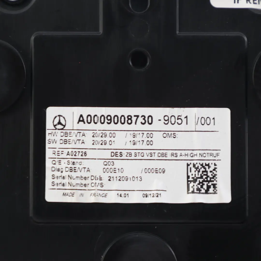 Tetto Luce Pannello Interruttore Lampada Anteriore per Mercedes H243 con numero di parte A0009008730 Mercedes H243 Tetto Luce Pannello Interruttore Lampada Anteriore - SKU A0009008730 - Numero di parte A0009008730