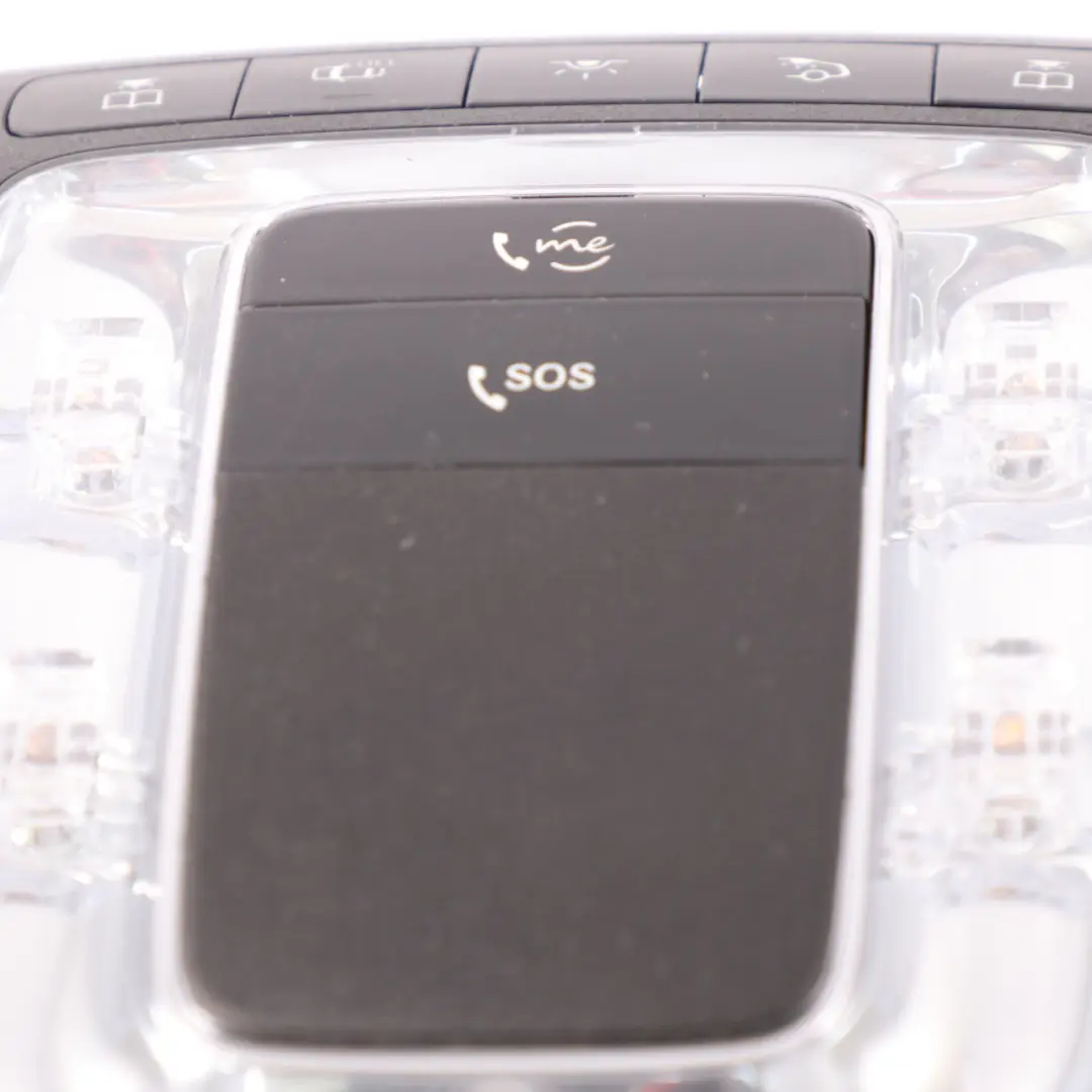 Luz Techo Interior Delantera Panel Interruptores para Mercedes H243 con número de pieza A0009008730 Mercedes H243 Luz Techo Interior Delantera Panel Interruptores - SKU A0009008730 - Número de pieza A0009008730