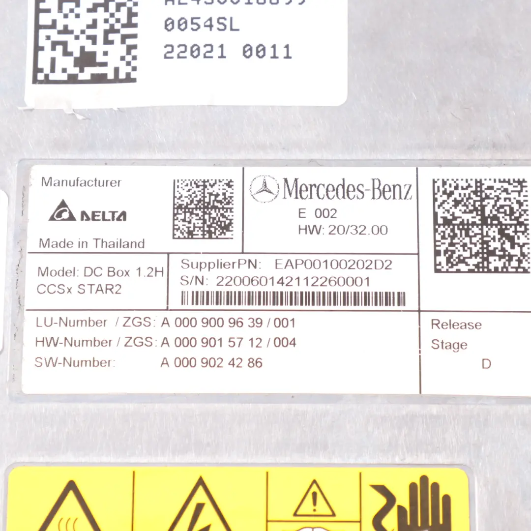 EQA350 H243 Modulo connessione carica corrente continua OBL BR293 per Mercedes con numero di parte A0009009639 Mercedes EQA350 H243 Modulo connessione carica corrente continua OBL BR293 - SKU A0009009639 - Numero di parte A0009009639