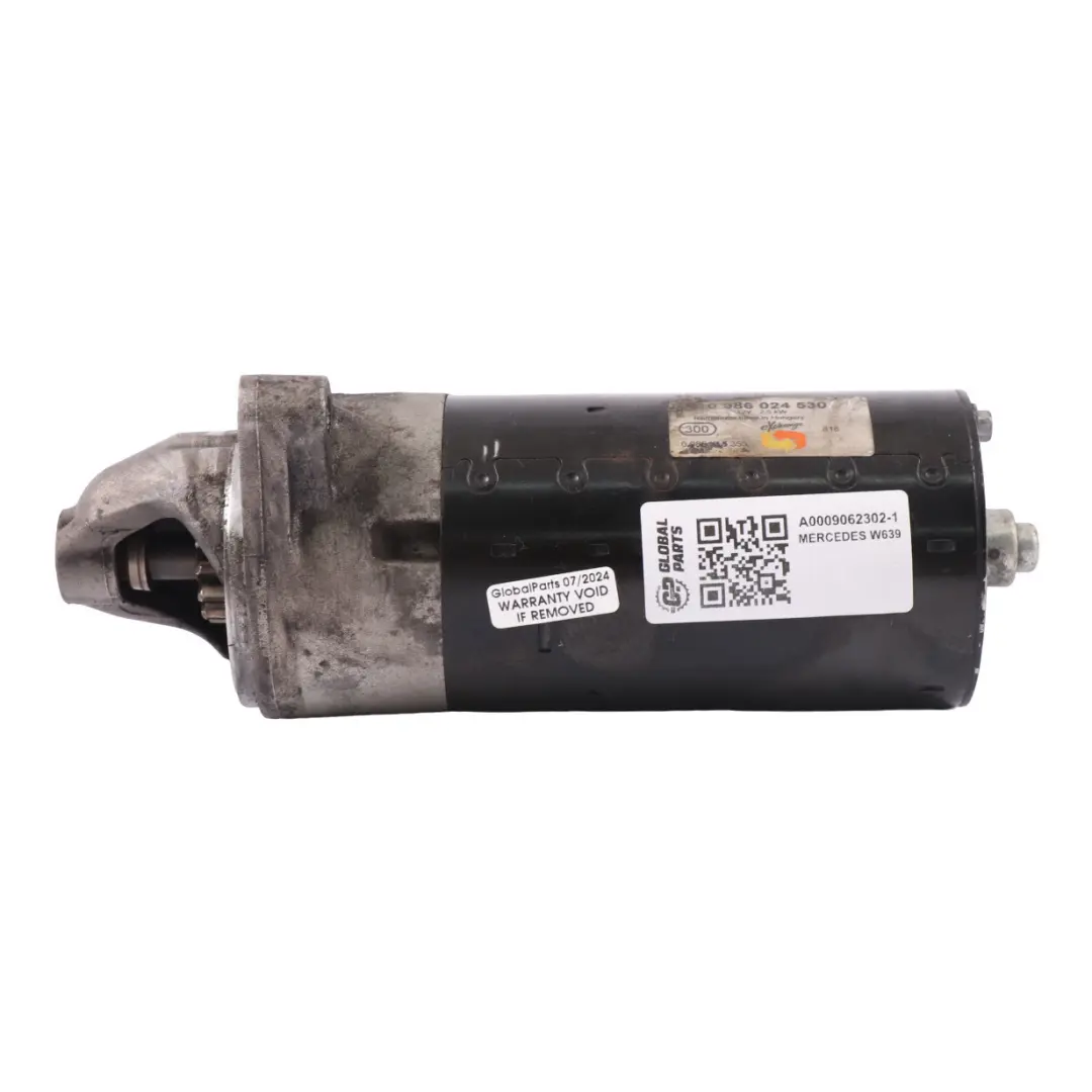  Motor de Arranque Motor Diesel Mercedes W639 W906 0986024530 - SKU A0009062302-1 - Número de pieza A0009062302