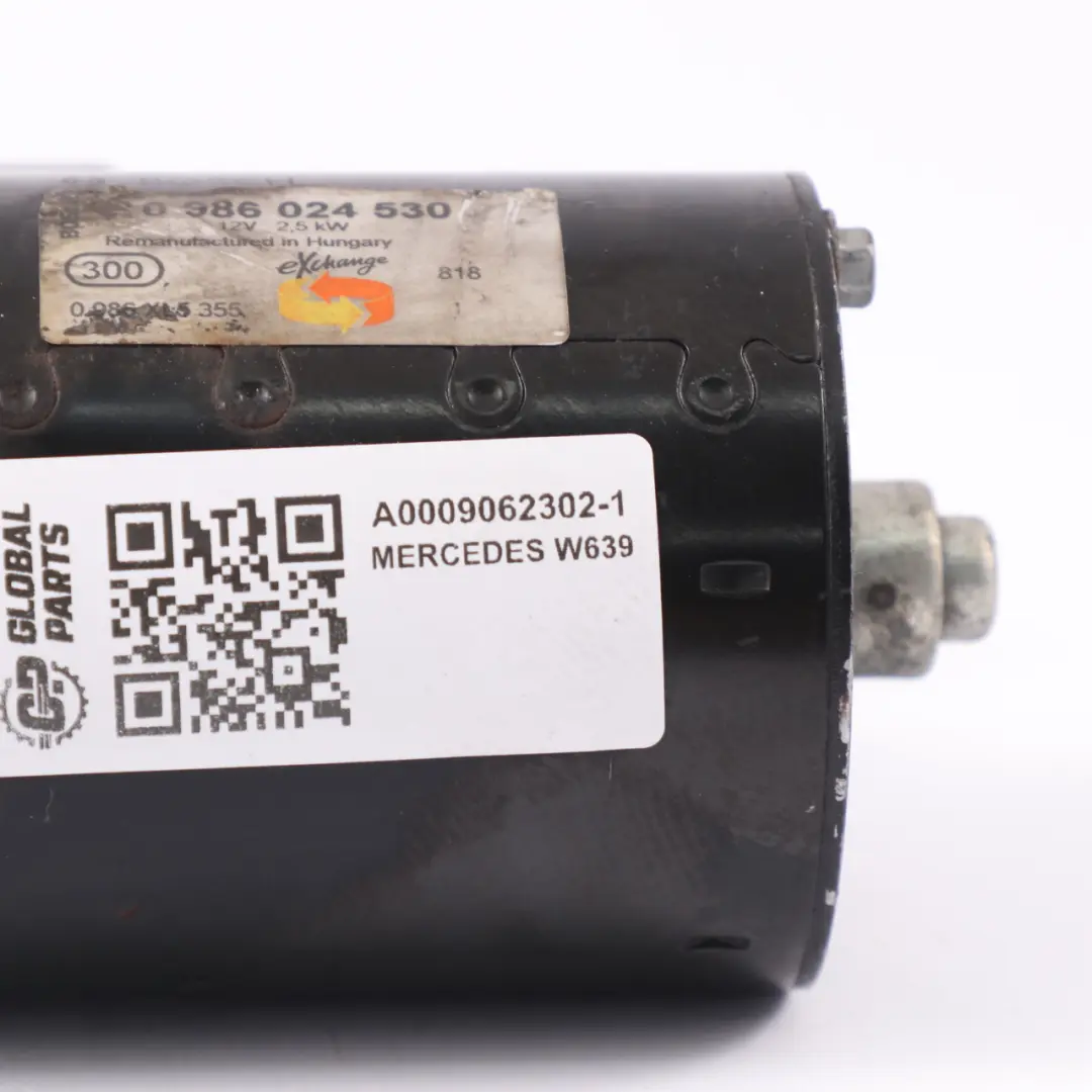 Arranque Motor Diesel Mercedes W639 W906 0986024530 para Motor de con número de pieza A0009062302 Motor de Arranque Motor Diesel Mercedes W639 W906 0986024530 - SKU A0009062302-1 - Número de pieza A0009062302