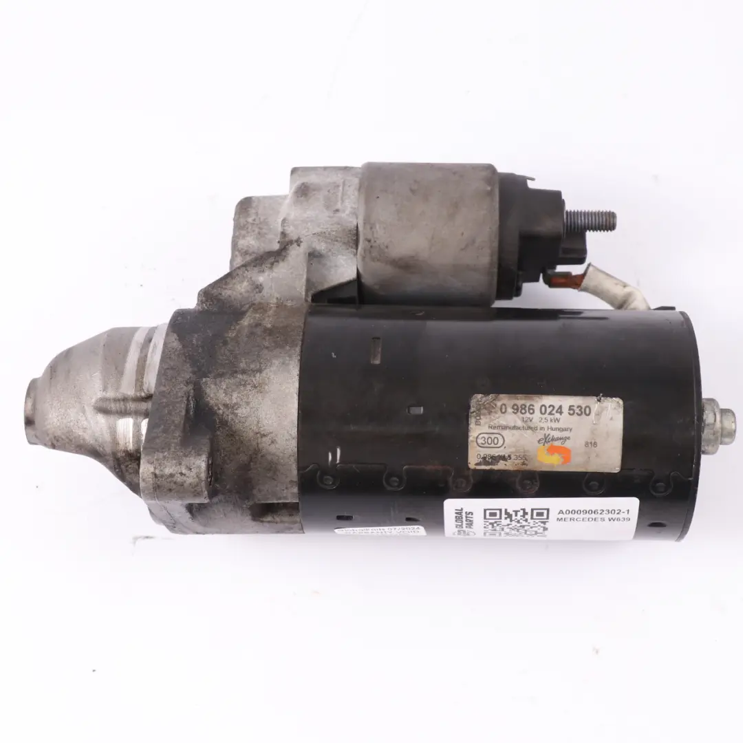 Motorino di avviamento Mercedes W639 W906 Motore Diesel 0986024530 per con numero di parte A0009062302 Motorino di avviamento Mercedes W639 W906 Motore Diesel 0986024530 - SKU A0009062302-1 - Numero di parte A0009062302