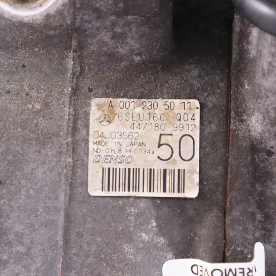 Unità compressore aria condizionata A/C per Mercedes W204 con numero di parte A0012305011 Mercedes W204 Unità compressore aria condizionata A/C - SKU A0012305011 - Numero di parte A0012305011