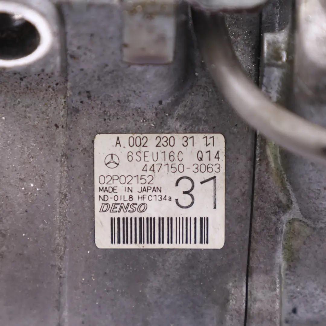 Air Conditioning Compressor Mercedes W204 W212 Air Con A/C Pump - SKU A0022303111-1 - Part number A0022303111