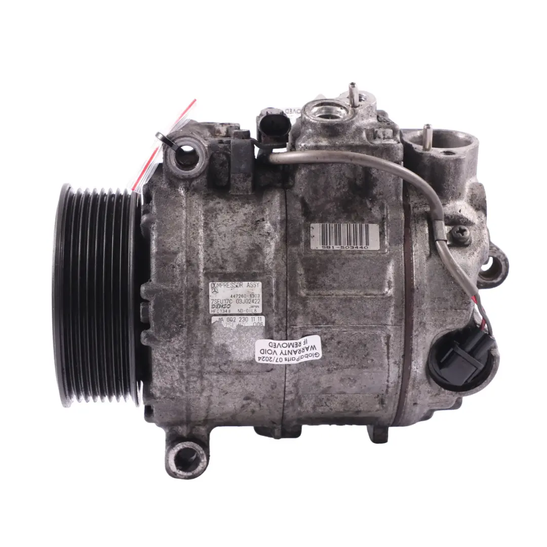  Compresseur climatisation Mercedes W221 OM646 Air Con A/C Unit - SKU A0032308411-1 - Numéro de pièce A0032308411