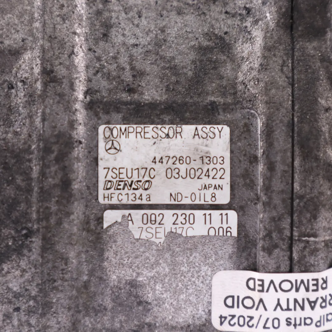 Compressore aria condizionata Mercedes W221 OM646 Air Con A/C Unit - SKU A0032308411-1 - Numero di parte A0032308411