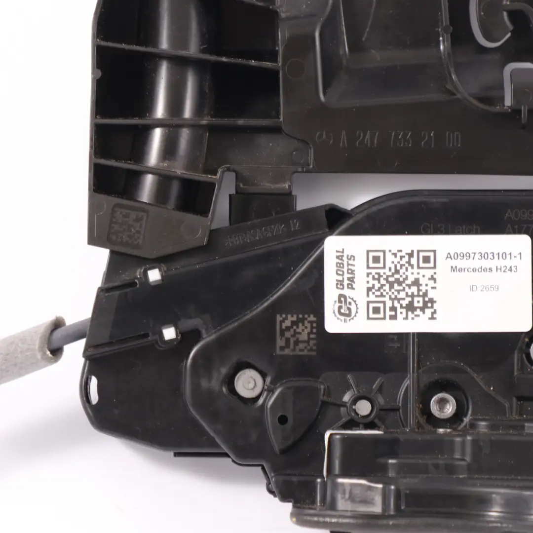 Serratura Mercedes W177 W247 Attuatore scrocco posteriore sinistro per con numero di parte A0997303101 Serratura Mercedes W177 W247 Attuatore scrocco posteriore sinistro - SKU A0997303101-1 - Numero di parte A0997303101