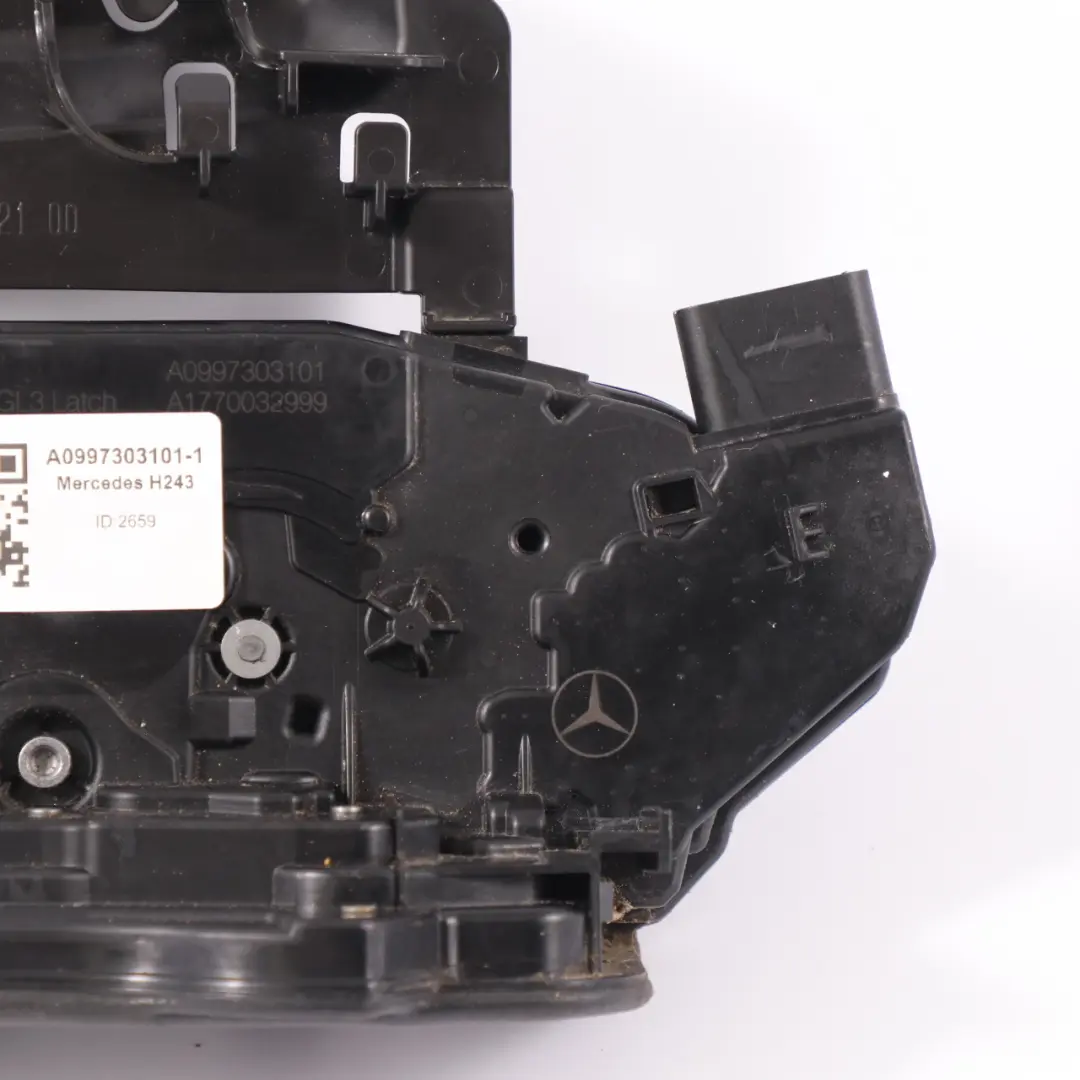  Serratura Mercedes W177 W247 Attuatore scrocco posteriore sinistro - SKU A0997303101-1 - Numero di parte A0997303101