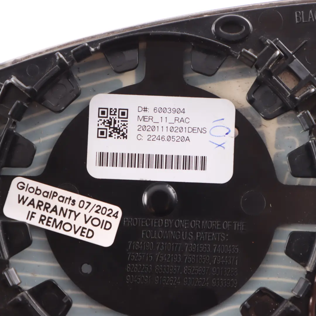 Mirror Glass Mercedes C118 W177 C192 Wing Mirror Right O/S Insert Auto Dimming to with Part number A0998101601 Mirror Glass Mercedes C118 W177 C192 Wing Mirror Right O/S Insert Auto Dimming - SKU rhd-A0998101601 - Part number A0998101601