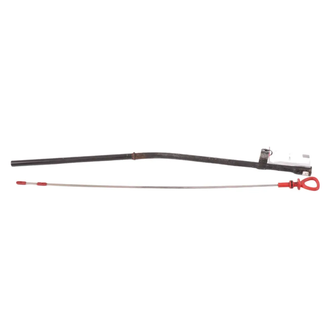 Mercedes W124 M102 M103 Oil Dipstick Engine Oil Level Guide Tube Red - SKU A1020100472 - Part number A1020100472