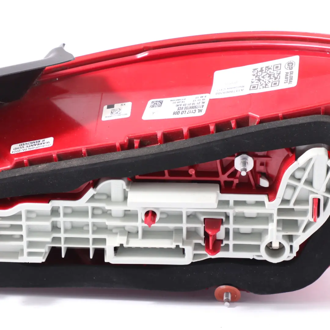 Rückleuchte Licht links Seite Panel Rücklicht für Mercedes CLA C117 mit Teilenummer A1179069700 Mercedes CLA C117 Rückleuchte Licht links Seite Panel Rücklicht - SKU A1179069700 - Teilenummer A1179069700
