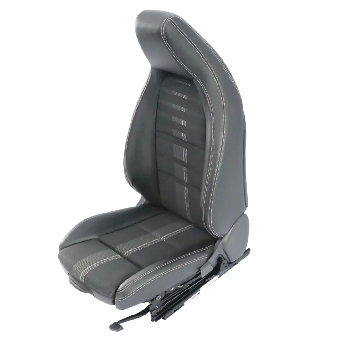Mercedes C117 W176 Asiento Delantero Derecho Imitacion Cuero Tela Artico Negro - SKU A1179109600-1 - Número de pieza A1179109600