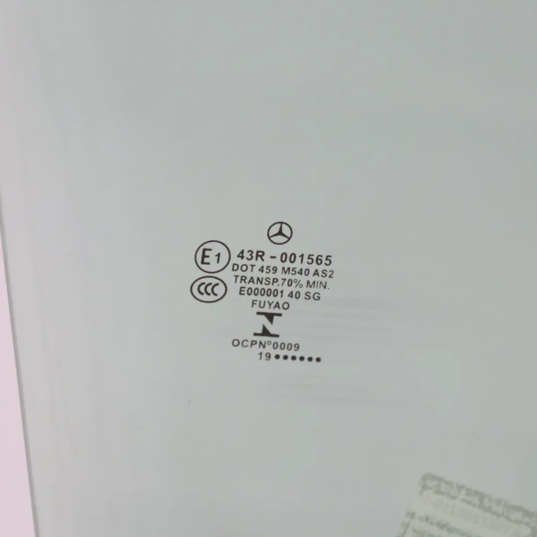 Mercedes GLA X156 Window Glass Door Front Right O/S Glazing AS2 - SKU A1567250210-1 - Part number A1567250210