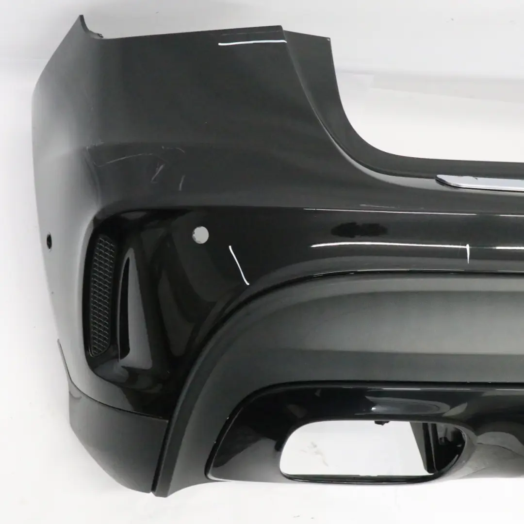 Pakiet AMG Zderzak Tył Tylny Czarny Cosmic Black Metallic 191 do Mercedes X156 o numerze A1568804340 Mercedes X156 Pakiet AMG Zderzak Tył Tylny Czarny Cosmic Black Metallic 191 - SKU A1568804340-KB1 - Numer Części A1568804340