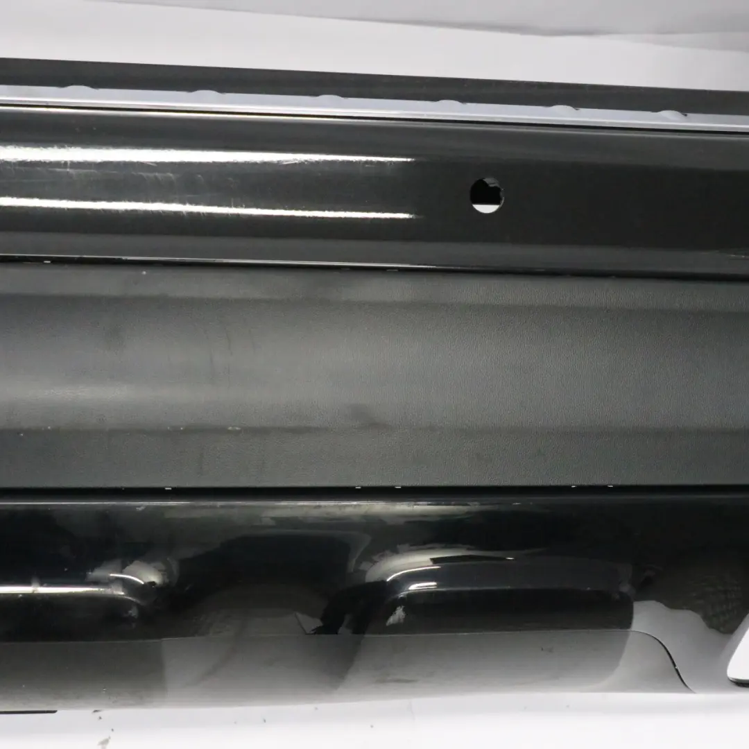 Bumper AMG Trim Panel Kosmos Cosmic Black Metallic - 191 to Mercedes X156 Rear with Part number A1568804340 Mercedes X156 Rear Bumper AMG Trim Panel Kosmos Cosmic Black Metallic - 191 - SKU A1568804340-KB1 - Part number A1568804340