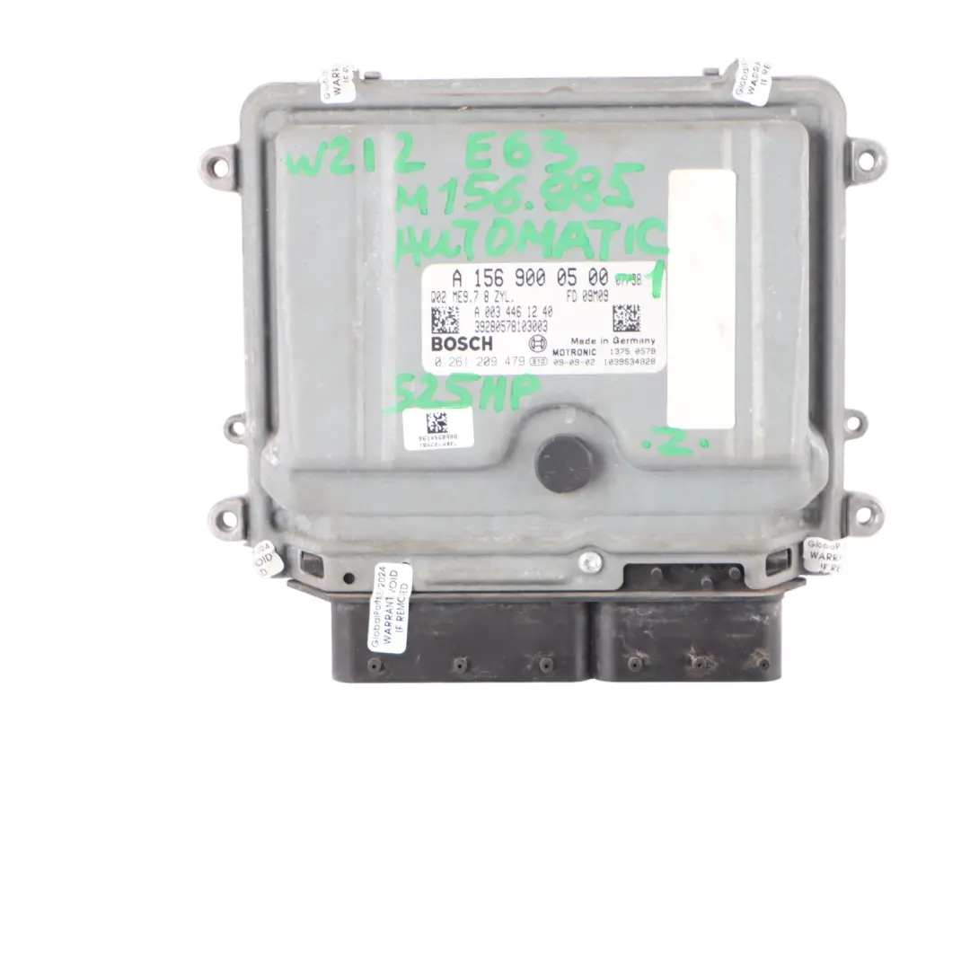 Mercedes W212 E63 AMG M156.985 Engine Unit ECU Kit Key Ignition - SKU A1569000500-1 - Part number A1569000500