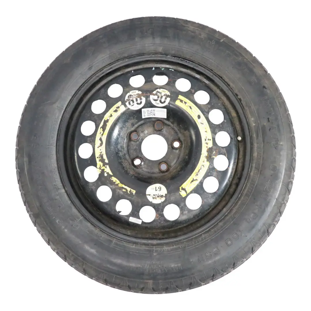 Roue de secours Acier 18" 4J Pneu R18 155/90 pour Mercedes W164 W166 à propos du numéro de pièce A1644000002 Mercedes W164 W166 Roue de secours Acier 18" 4J Pneu R18 155/90 - SKU A1644000002-2 - Numéro de pièce A1644000002