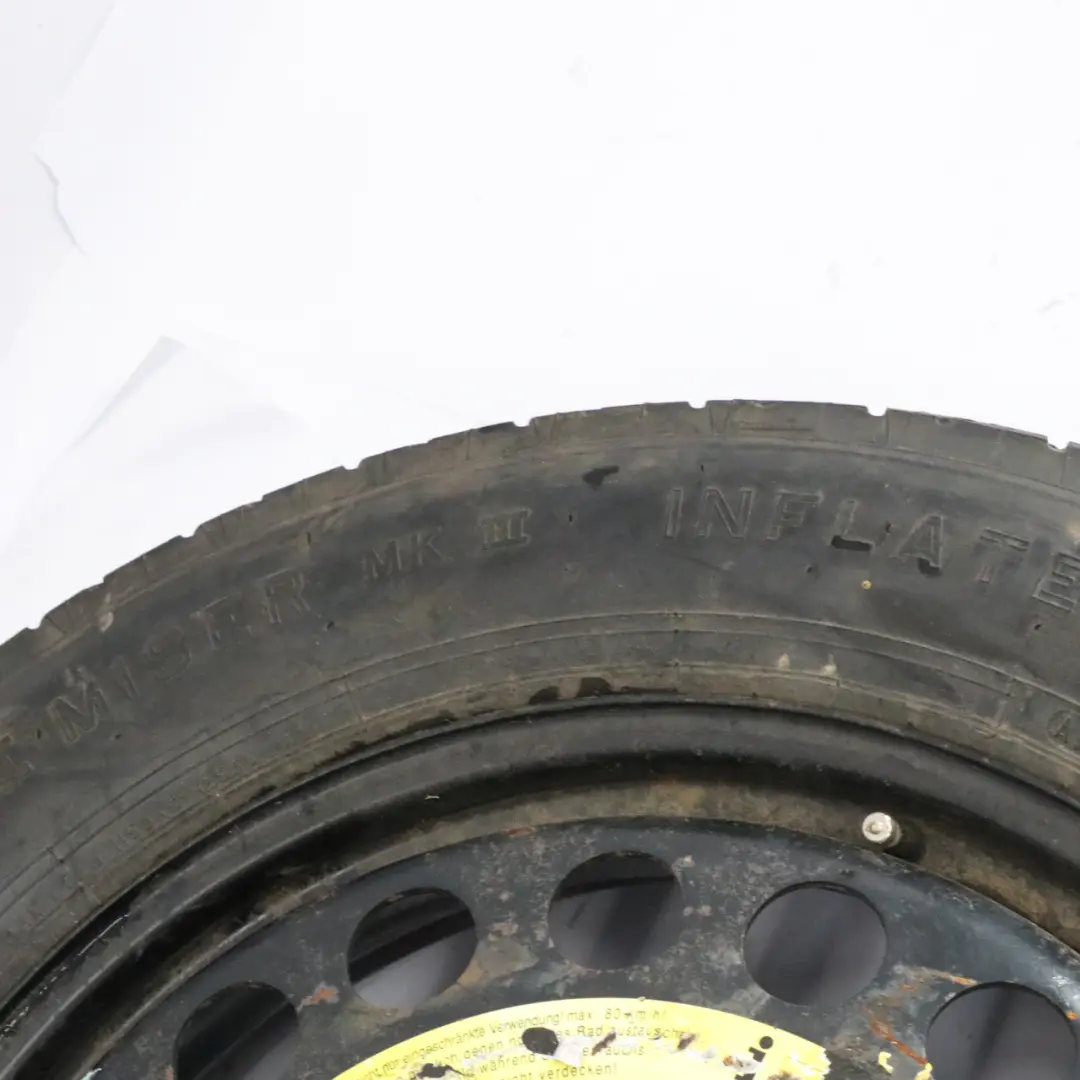 Roue de secours Acier 18" 4J Pneu R18 155/90 pour Mercedes W164 W166 à propos du numéro de pièce A1644000002 Mercedes W164 W166 Roue de secours Acier 18" 4J Pneu R18 155/90 - SKU A1644000002-2 - Numéro de pièce A1644000002