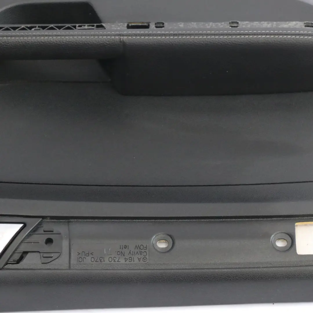 Mercedes ML W164 Door Card Panel Trim Cover Rear Left N/S Black - SKU A1647301370-1 - Part number A1647301370
