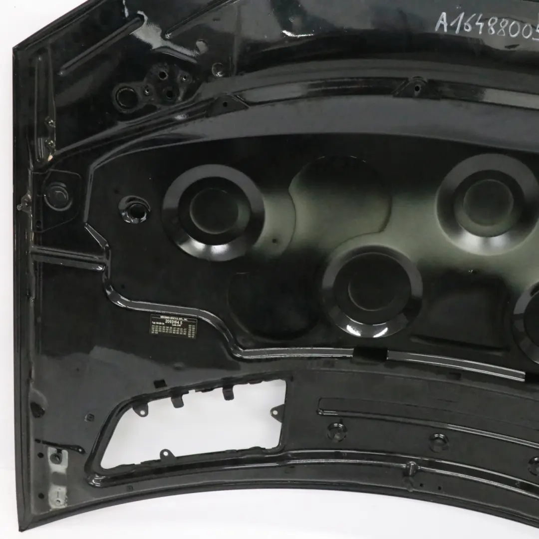 Mercedes ML W164 Hood Bonnet Trim Panel Obsidian Black Metallic - 197 - SKU A1648800557-OB1 - Part number A1648800557