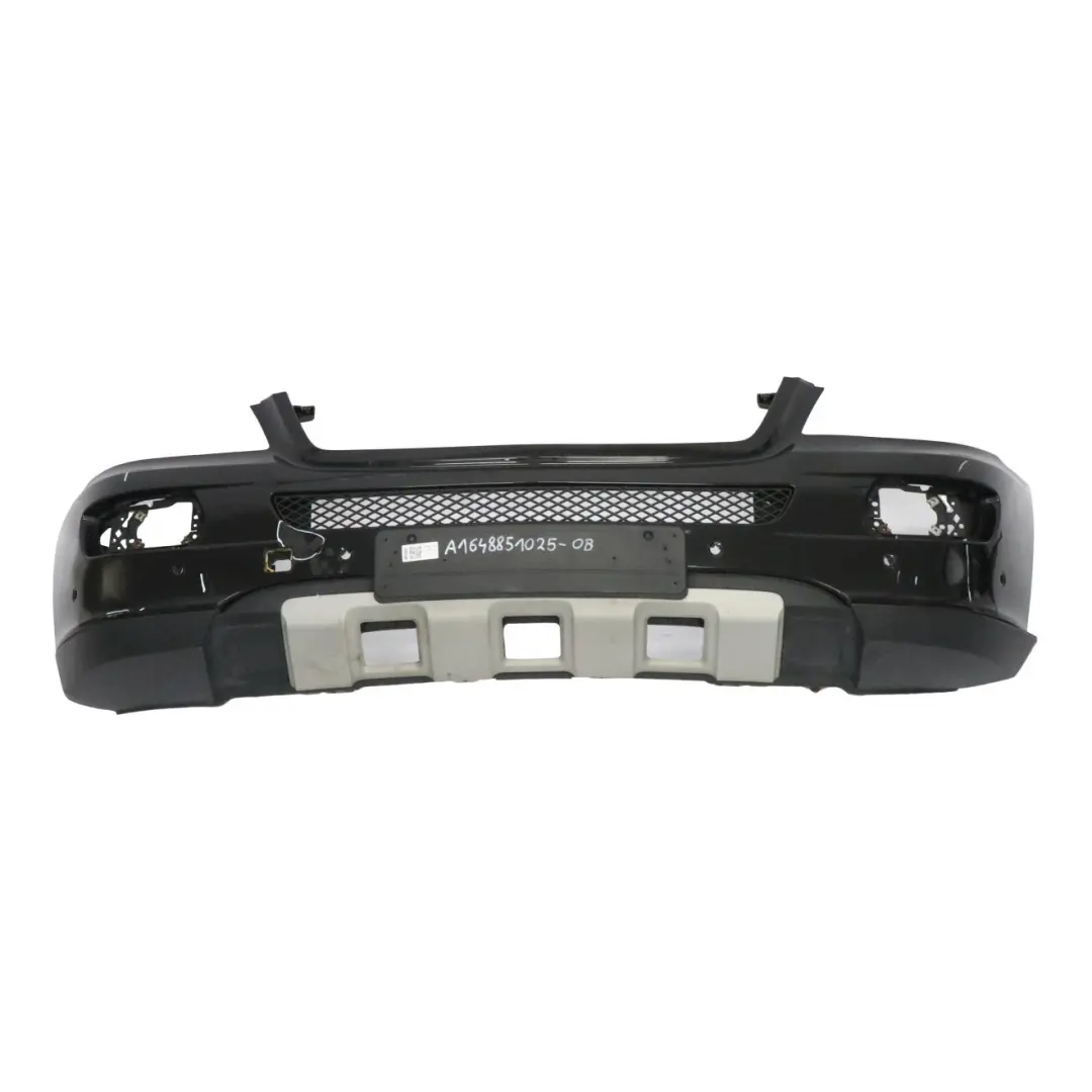 Mercedes ML W164 Front Bumper Trim Panel Obsidian Black Metallic - 197 - SKU A1648851025-OB - Part number A1648851025