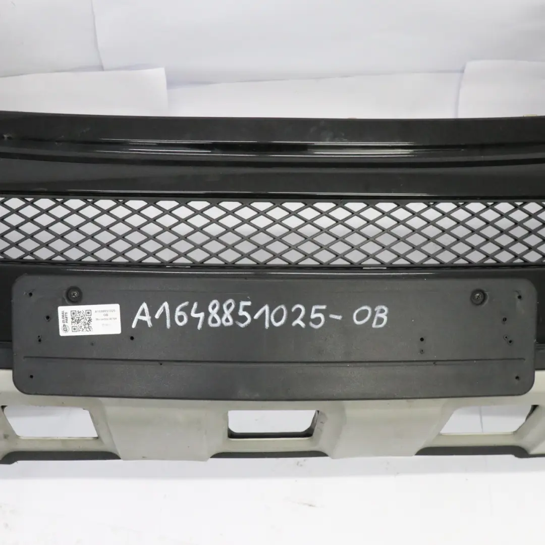 Mercedes ML W164 Zderzak Przedni Obsidian Black Czarny Metalik - 197 - SKU A1648851025-OB - Numer Części A1648851025